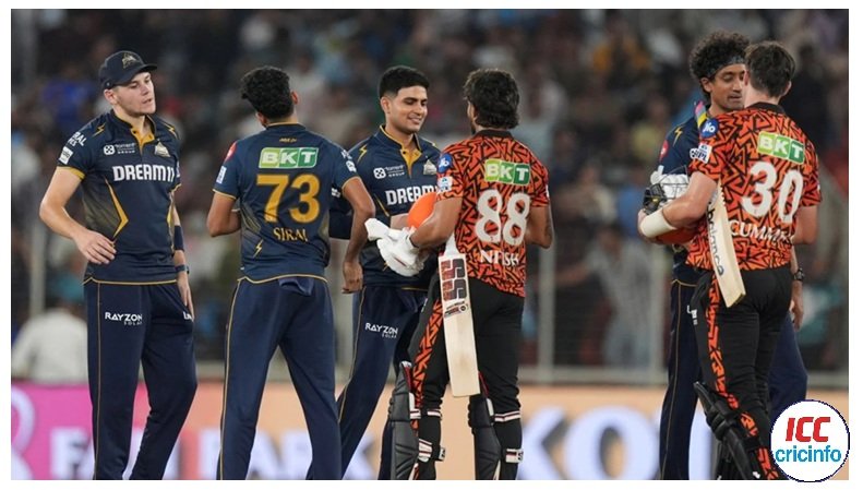 sunrisers hyderabad vs gujarat titans match scorecard
